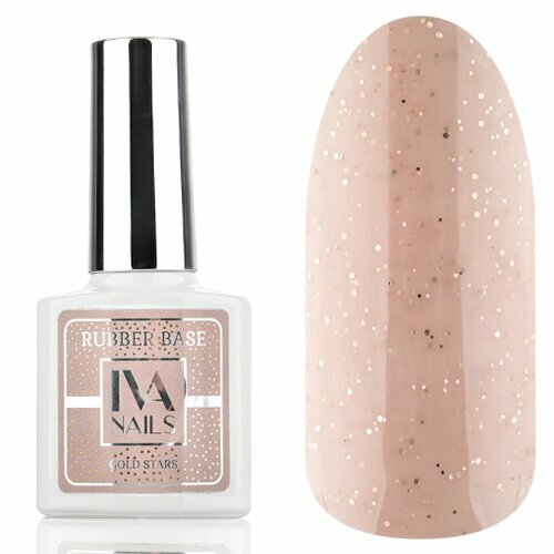 IVA Nails, Rubber base Камуфлирующая база Gold Star №3 (8 мл)