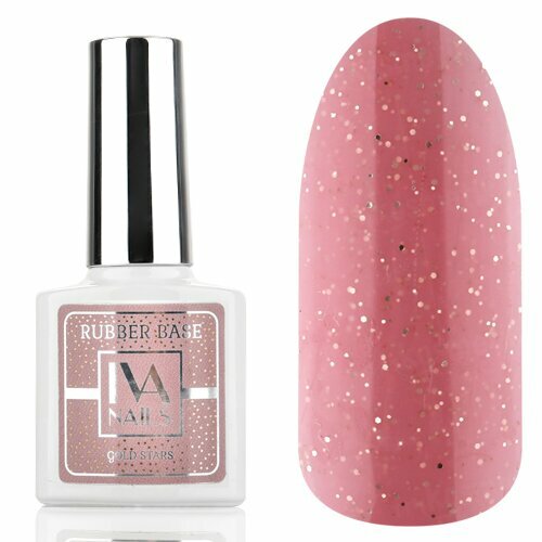 IVA Nails, Rubber base Камуфлирующая база Gold Star №7 (8 мл)