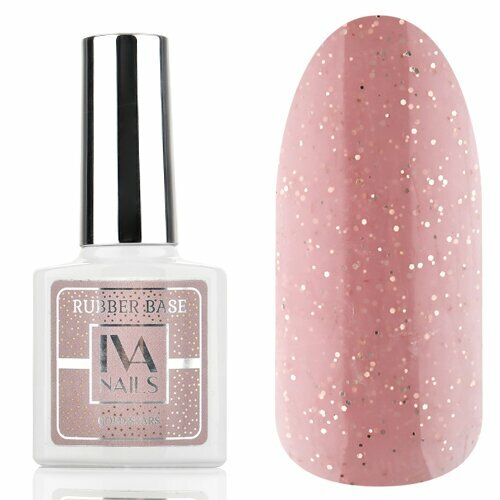 IVA Nails, Rubber base Камуфлирующая база Gold Star №5 (8 мл)
