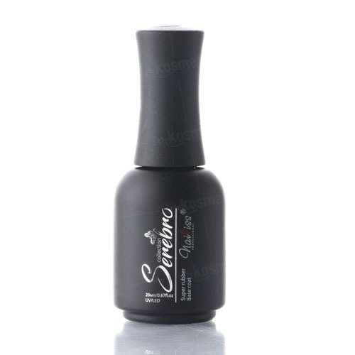 Serebro, Super rubber Base coat - Густая каучуковая база для гель-лака (20 мл.)
