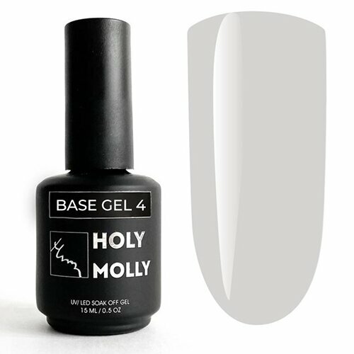 Holy Molly, Base Gel - Жесткая база для гель-лака №4 (15 мл)