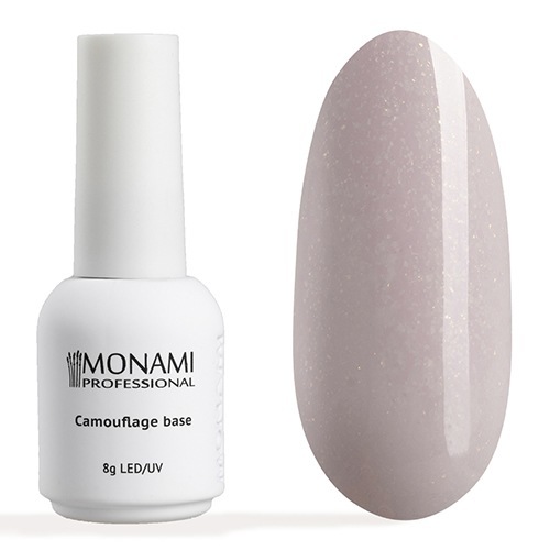 Monami, Camouflage base - Камуфлирующая база с шиммером Violet Ice Shine (8 гр.)