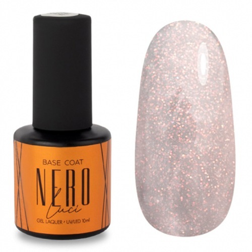 Nero Luci, Opal Base - Камуфлирующая каучуковая база с шиммером (10 мл)