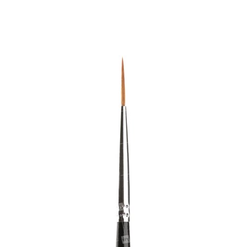 ruNail, Кисть страйпер для гелевого дизайна Gel Synthetic GNR №0 (арт. 0166)
