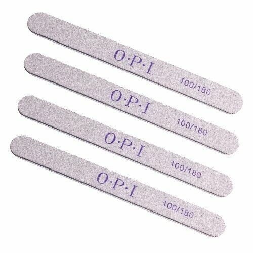 OPI, Пилка для ногтей ПРЯМАЯ 100/180 грит, серая (25 шт)