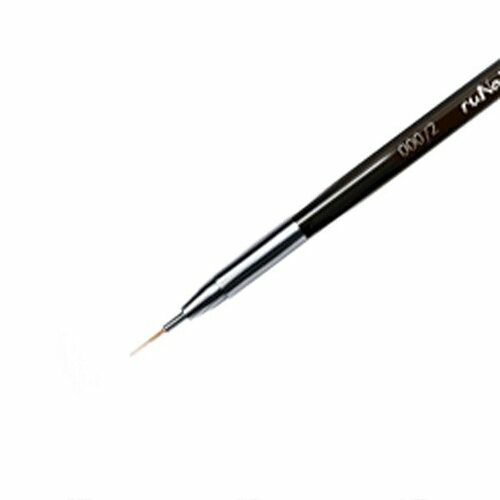 ruNail, Nail Art Nylon - Кисть для дизайна №000/2 №3589 (7 мм)