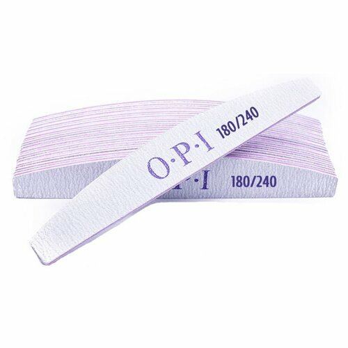 OPI, Пилка для ногтей ЛОДКА 180/240 грит, серая (25 шт)