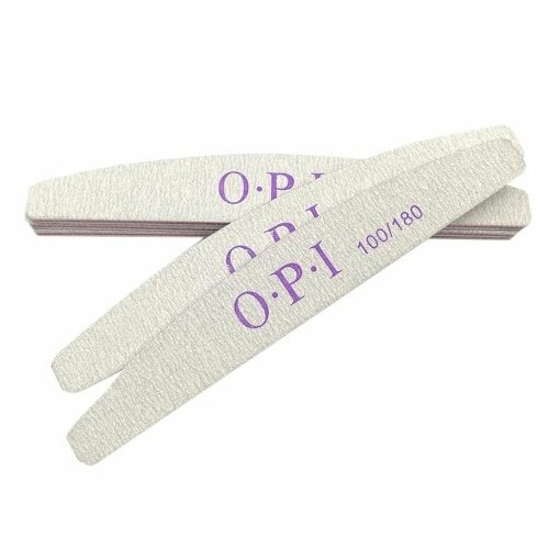 OPI, Пилка для ногтей ЛОДКА 100/180 грит, серая (25 шт)