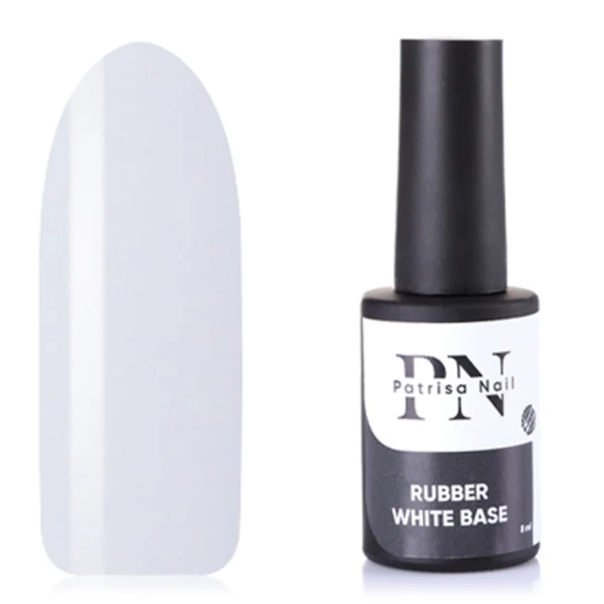 Patrisa Nail, Каучуковая база White, 8 мл - Белый