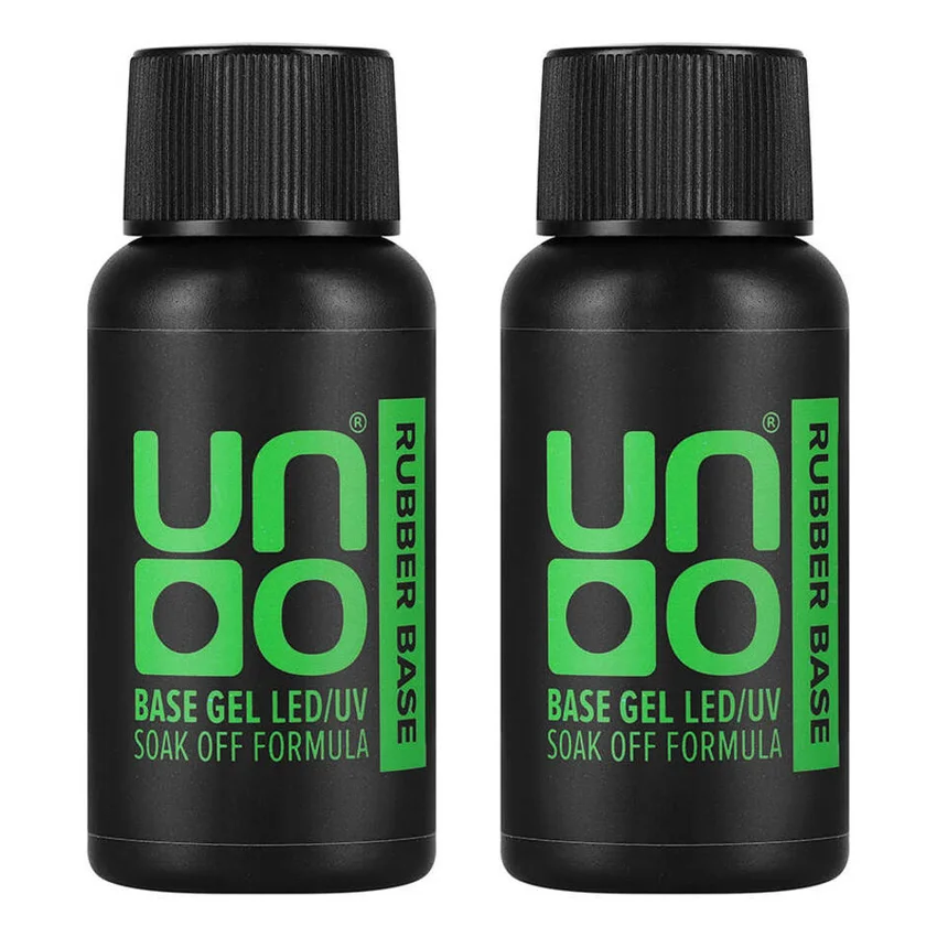 Набор, UNO, Базовое покрытие для гель-лака UNO RUBBER, 30 г, 2 шт