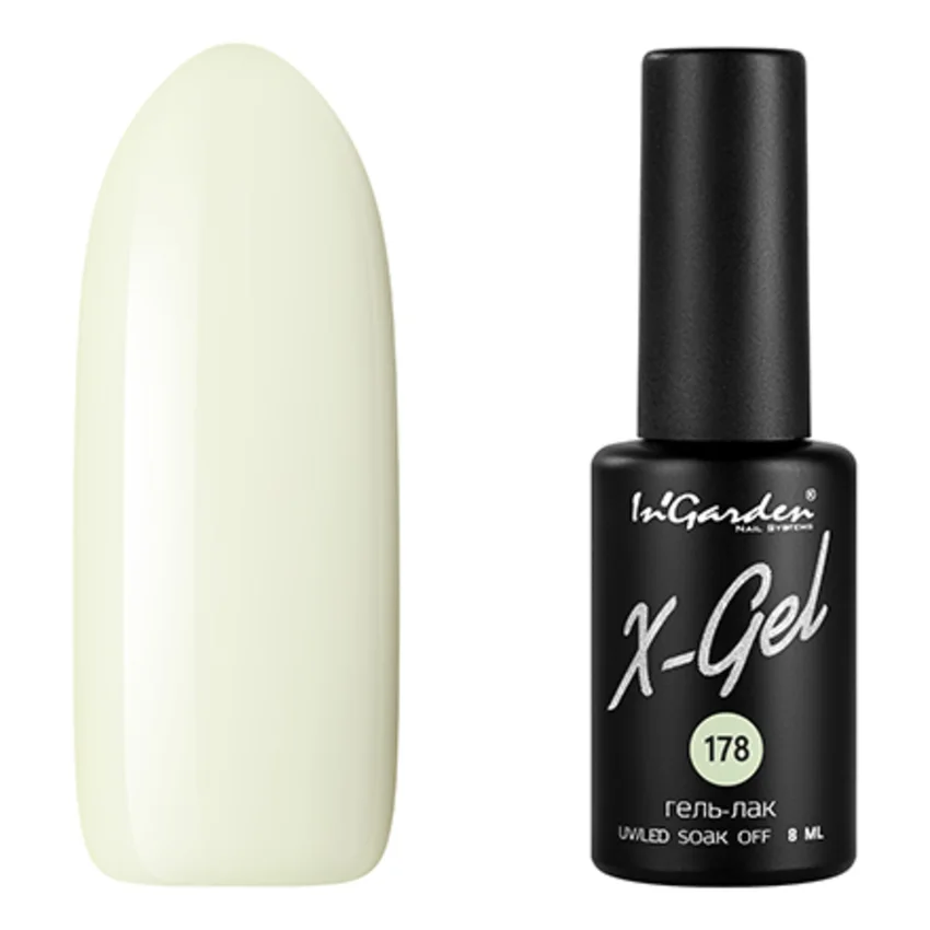 In'Garden, Гель-лак X-Gel №178 - Белый