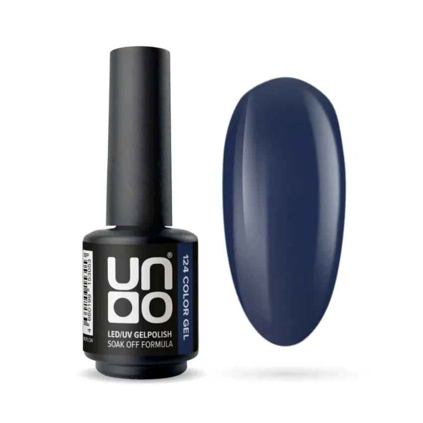 UNO, Гель-лак 124 Глубокий синий - Deep Blue, 8 г - Синий