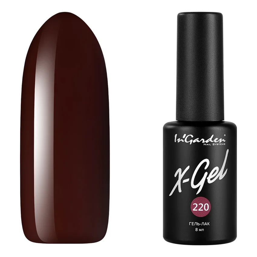 In'Garden, Гель-лак X-Gel №220 - Бордовый