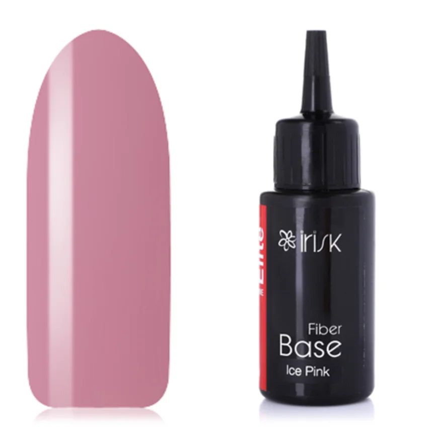 IRISK, База для гель-лака Elite Fiber №06, Ice Pink, 50 мл - Розовый