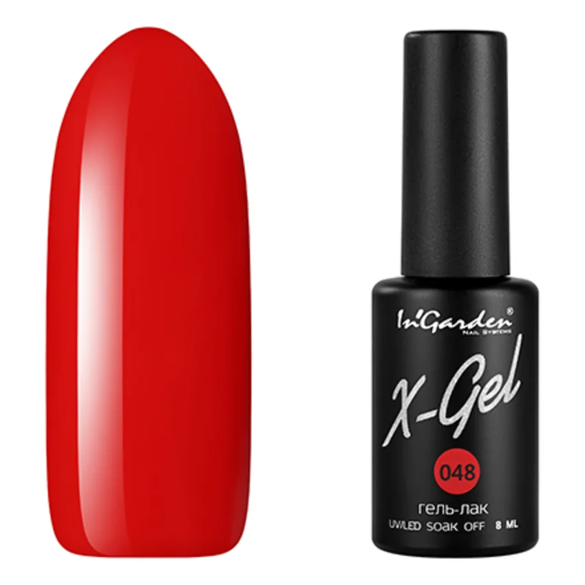 In'Garden, Гель-лак X-Gel №48 - Красный