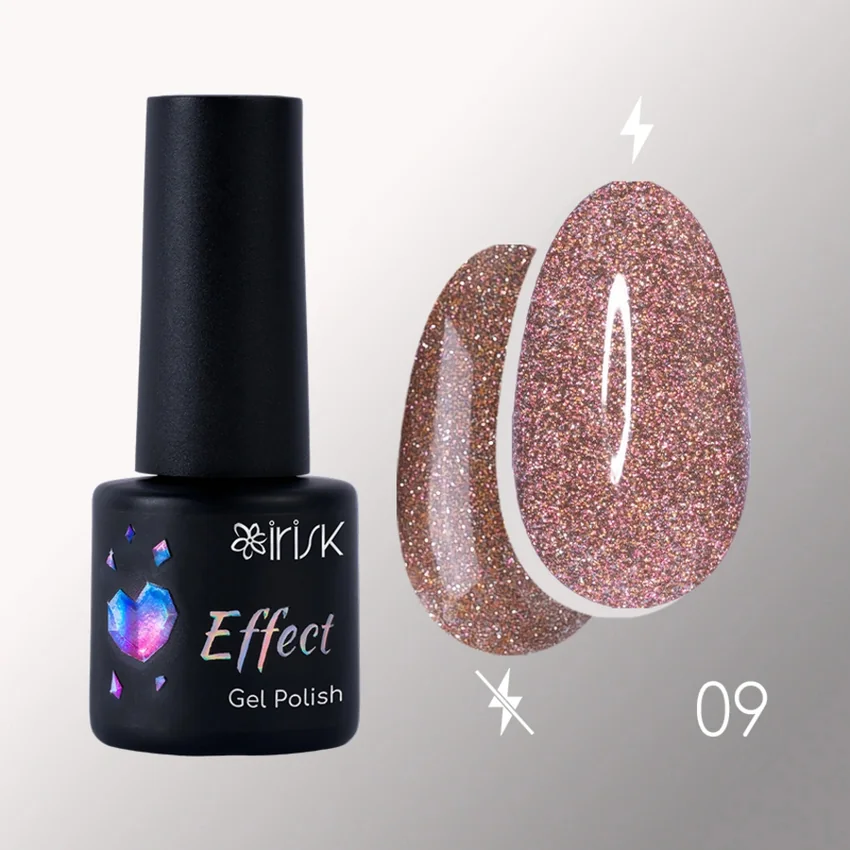 IRISK, Гель-лак с эффектами Effect Gel Polish №9, 5мл - Коричневый