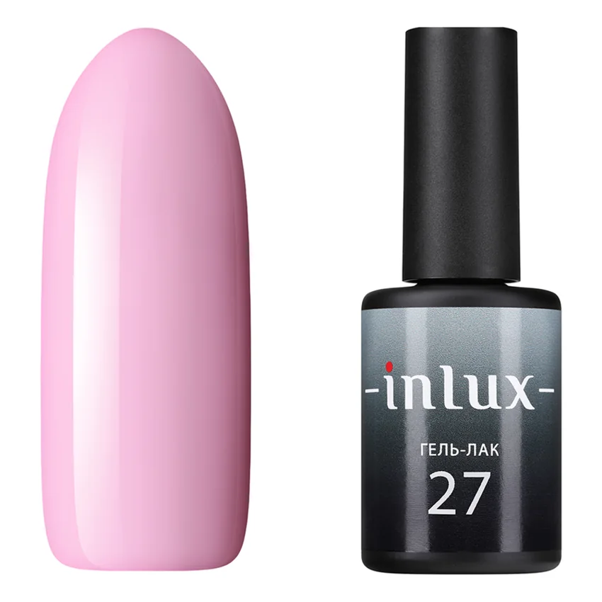 INLUX, Гель-лак №27 светло-розовый, 8 мл