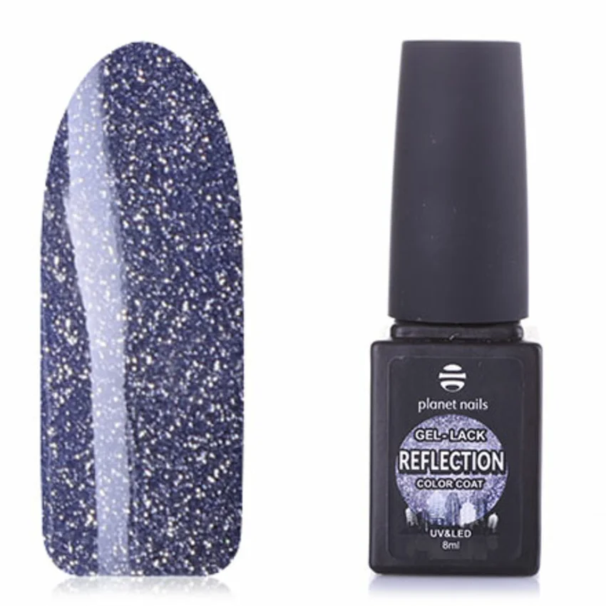 Planet Nails, Гель-лак Reflection №161 - Серый