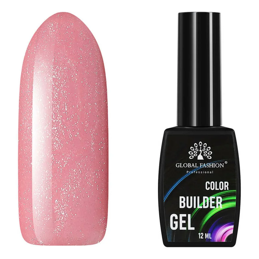 Global Fashion, Цветной гель для ногтей Color Builder Gel №10, 12 мл