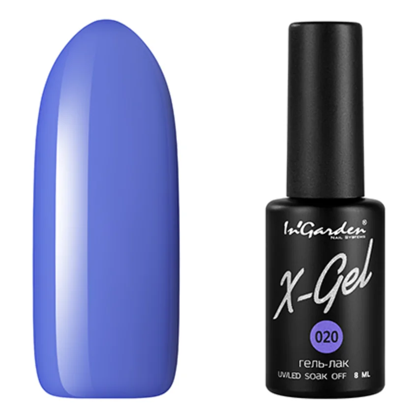 In'Garden, Гель-лак X-Gel №20 - Фиолетовый