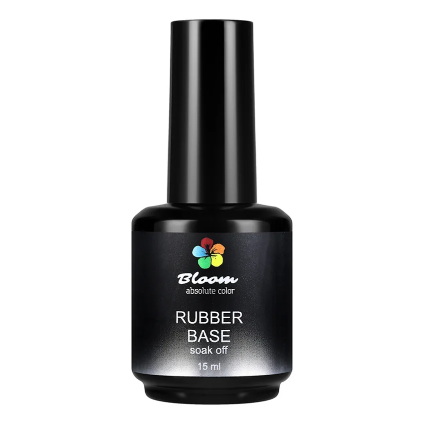 Bloom, База для гель-лака Rubber, 15 мл - Прозрачный