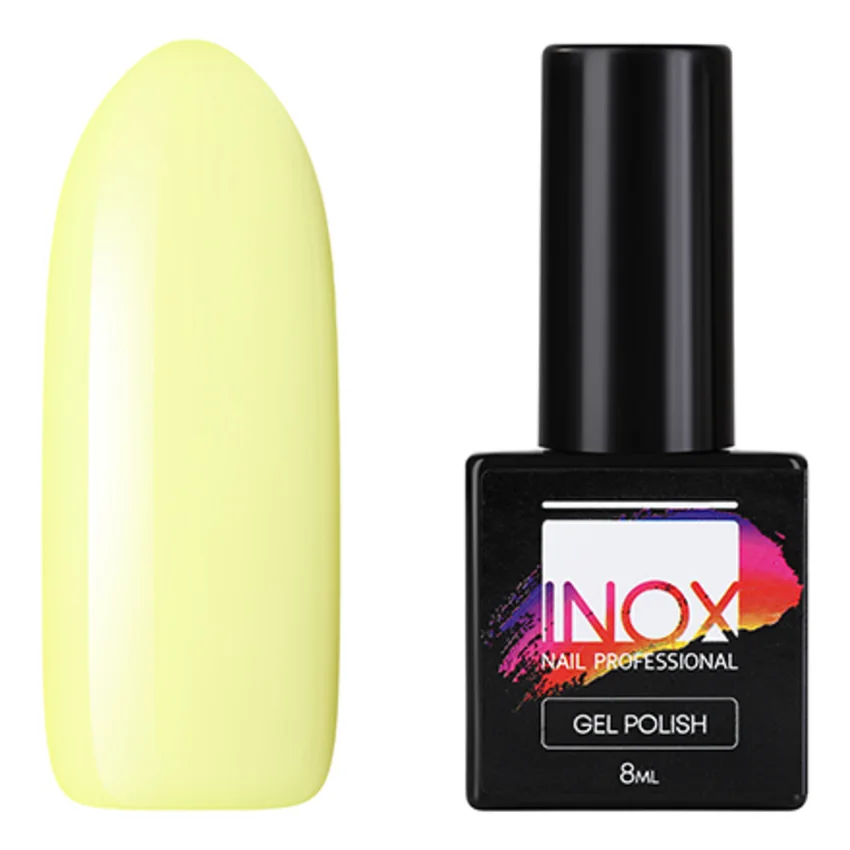 INOX nail professional, Гель-лак №037, Сладкий ананас - Желтый