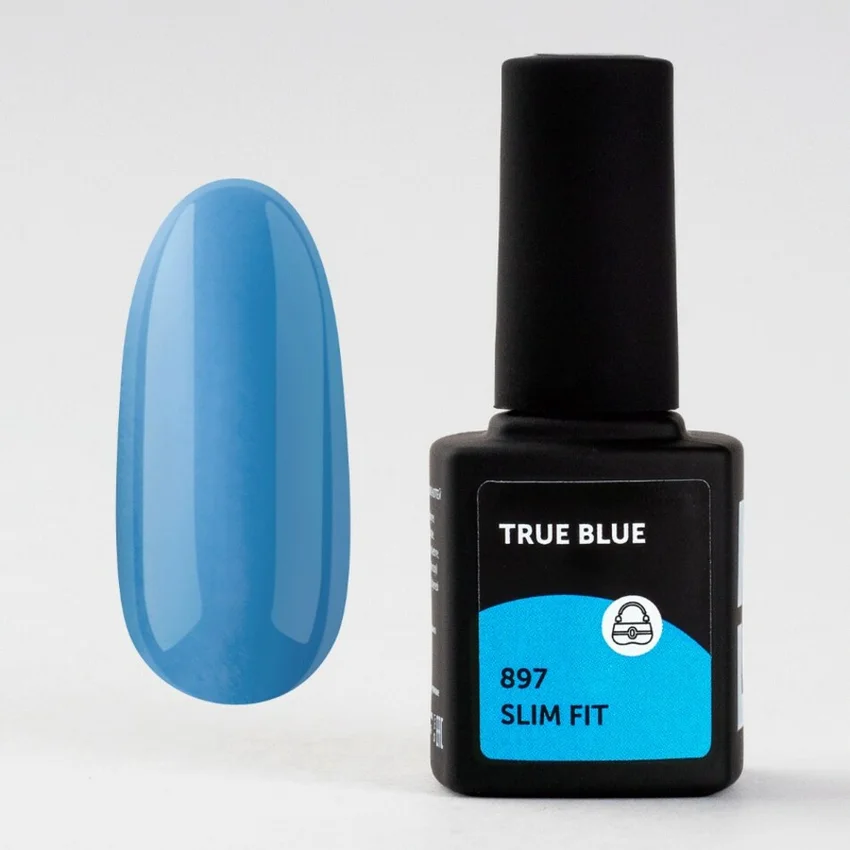 MilkGel, Гель-лак True Blue №897, 9 мл - Синий