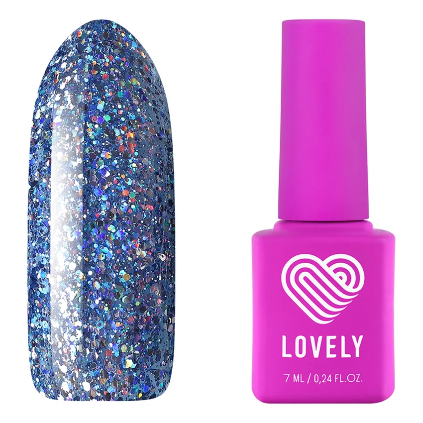 Lovely, Гель-лак Burlesk №BL04 - Синий