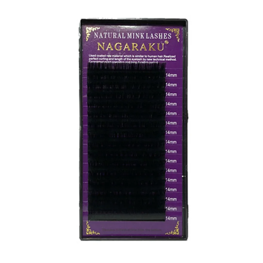 NAGARAKU, Ресницы на ленте Natural Mink, 14/0,07 мм, C-изгиб (УЦЕНКА)