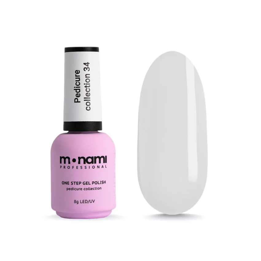 Monami, Гель-лак Pedicure collection 34, 8 г - Белый