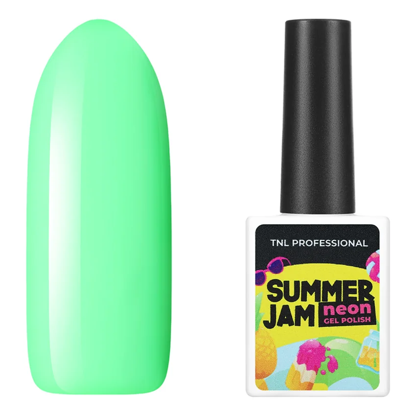 TNL, Гель-лак Neon Summer Jam №06 - Салатовый
