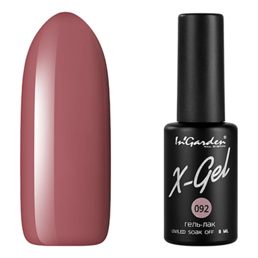 In'Garden, Гель-лак X-Gel №92 - Розовый