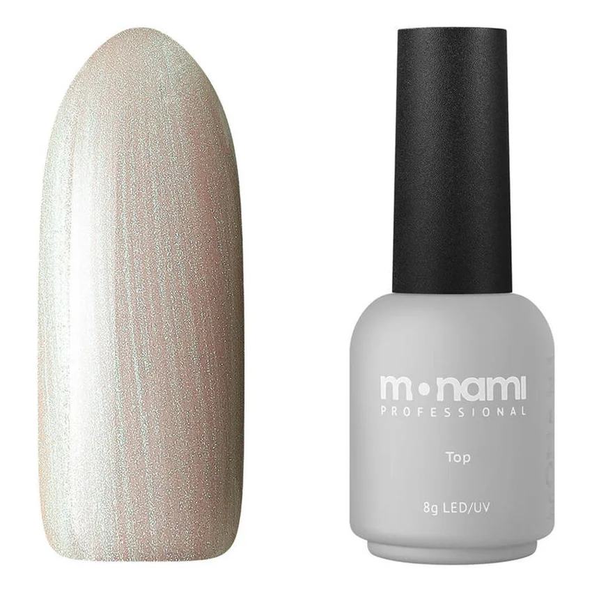 Monami Professional, Топ Super Shine Pearl, Green - Прозрачный