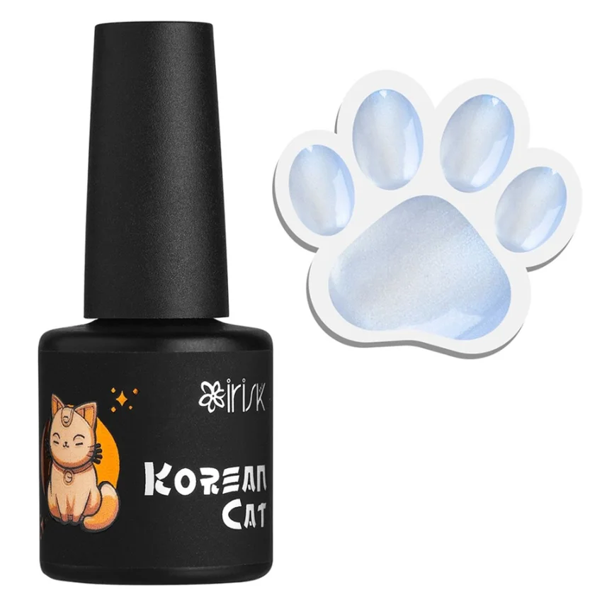 IRISK, Гель-лак кошачий глаз Korean Cat №15 Blue Glow, 10 мл - Голубой