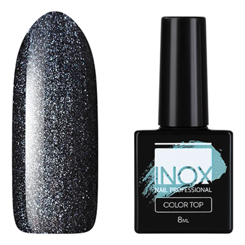 INOX nail professional, Топ «Кристалл», 8 мл - Прозрачный