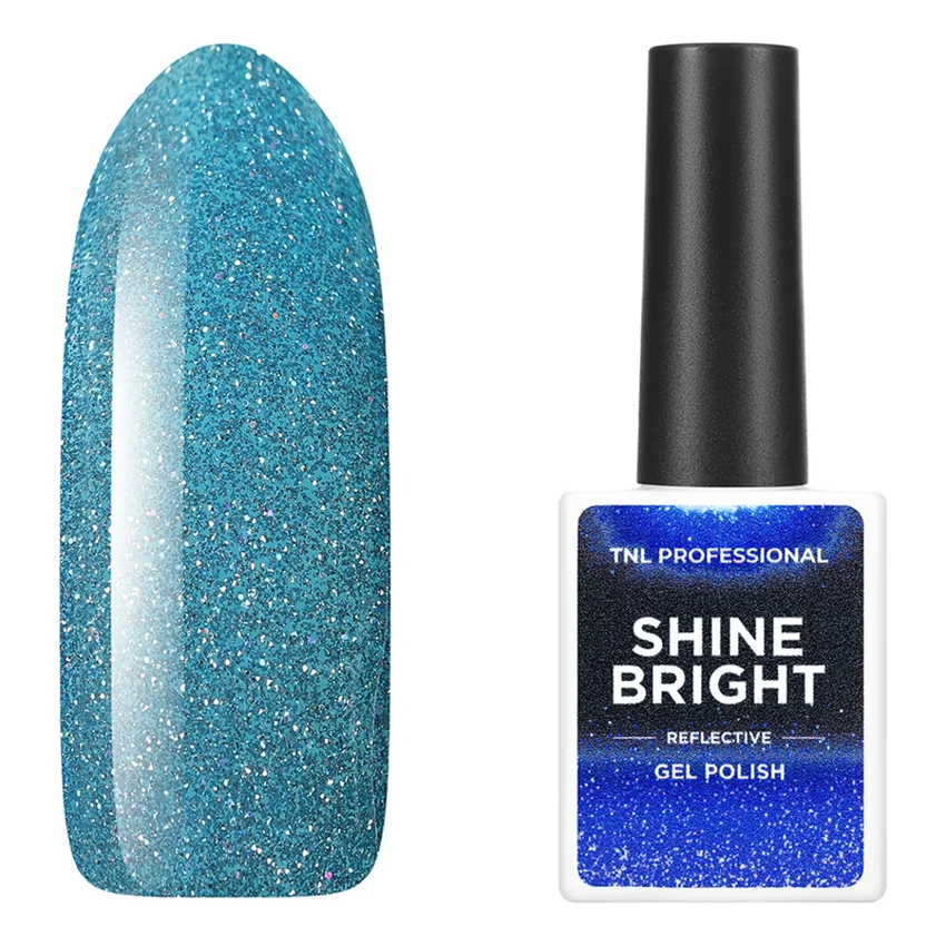 TNL, Гель-лак Shine Bright №04, Морская волна - Синий