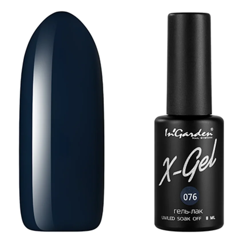 In'Garden, Гель-лак X-Gel №76 - Синий