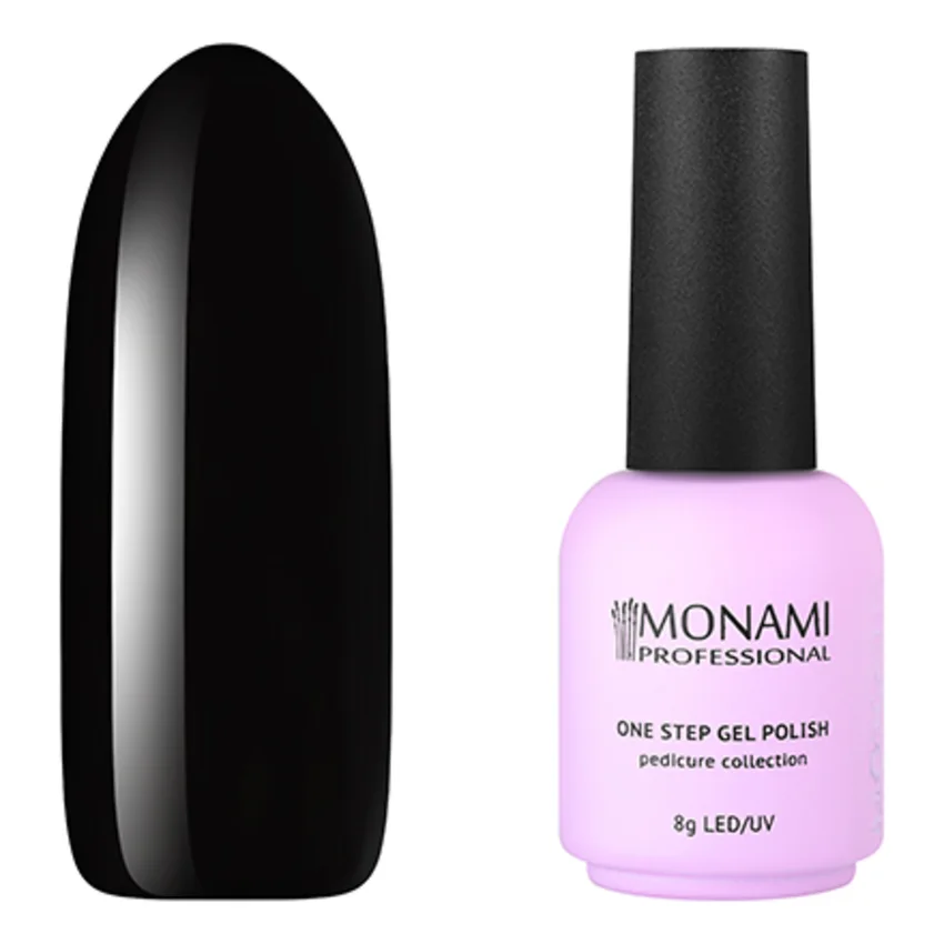 Monami Professional, Гель-лак Pedicure Сollection №01 - Черный