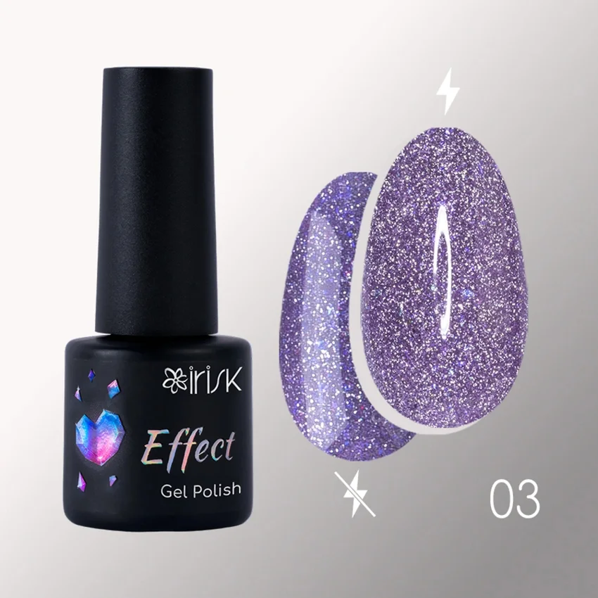 IRISK, Гель-лак с эффектами Effect Gel Polish №3, 5мл - Фиолетовый