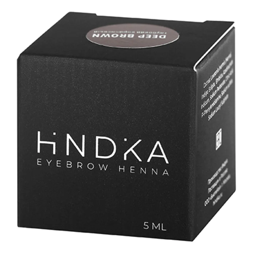 Hindika, Хна для бровей и ресниц Deep Brown, 5 мл