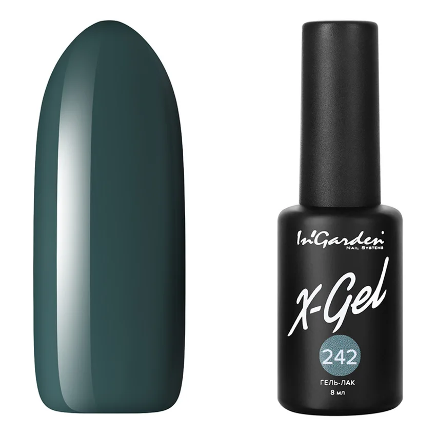 In'Garden, Гель-лак X-Gel N°242 - Зеленый