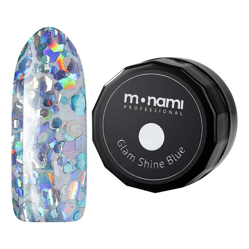 Monami Professional, Гель-лак Glam Shine Blue, 5 г (УЦЕНКА)