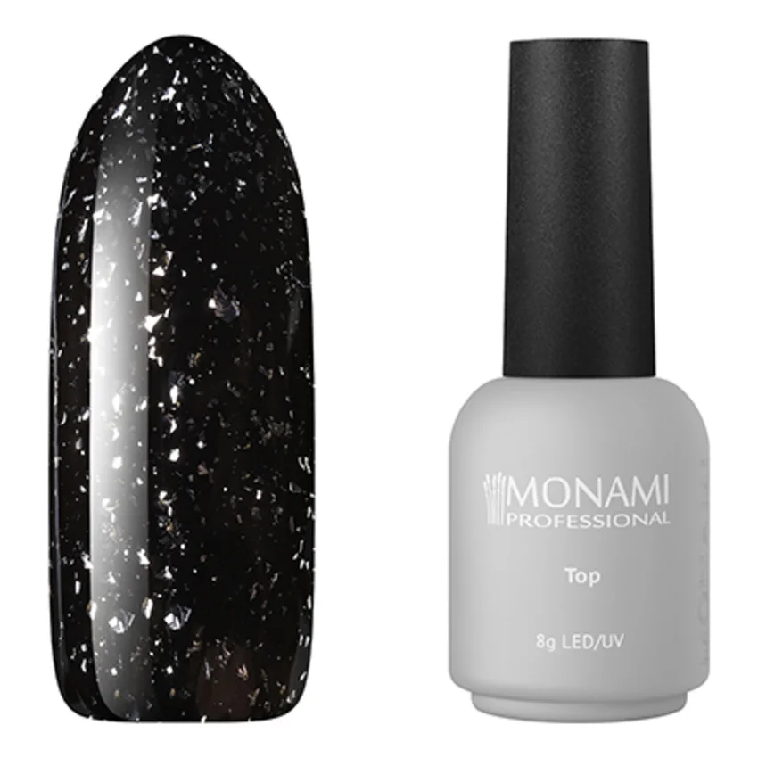 Monami Professional, Топ Super Shine Potal Silver, 8 г - Прозрачный