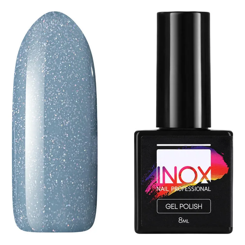 INOX nail professional, Гель-лак №205, Пегас (УЦЕНКА) - Зеленый