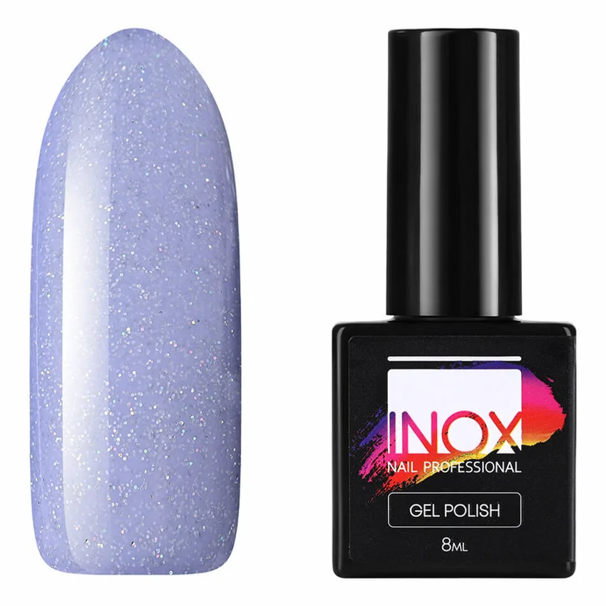 INOX nail professional, Гель-лак №206, Сириус - Голубой