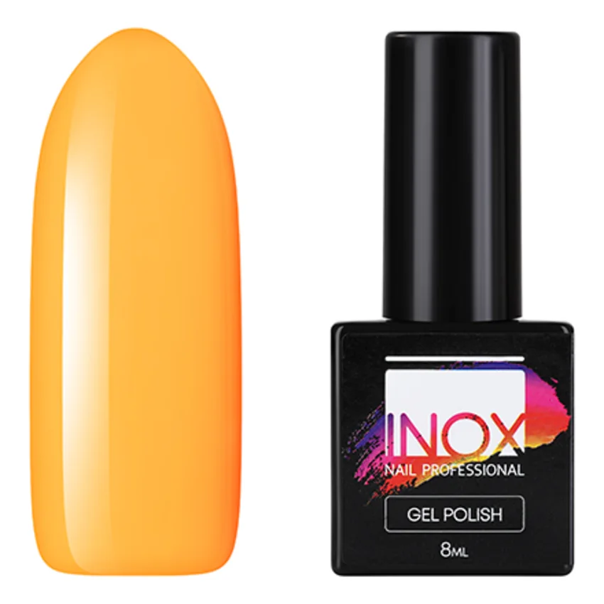 INOX nail professional, Гель-лак №165 Доминикана, 8 мл - Желтый