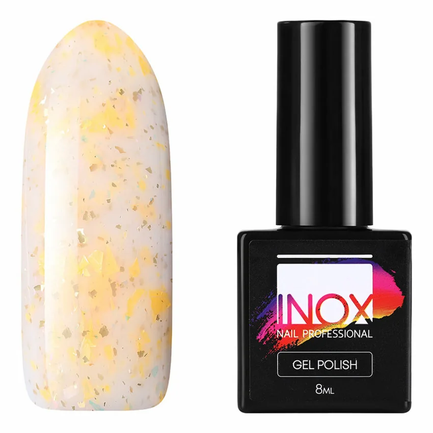INOX nail professional, Гель-лак №192, Огненный ткач - Оранжевый