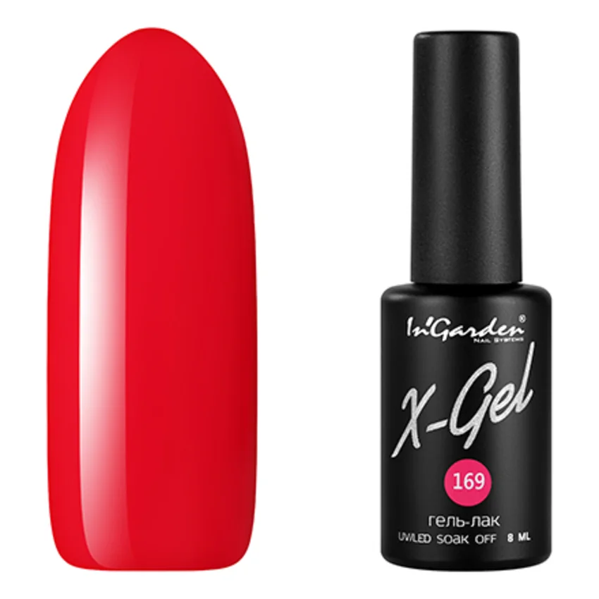 In'Garden, Гель-лак X-Gel №169 - Красный