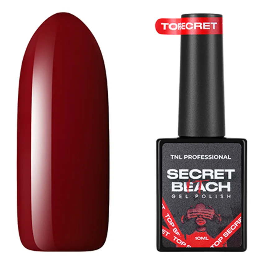 TNL, Гель-лак Secret Beach №02, Искушение невинности - Бордовый