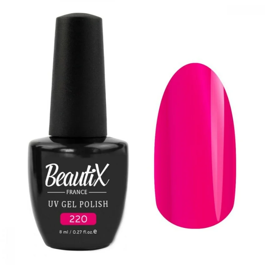Beautix, Гель-лак №220, 8 мл - Розовый